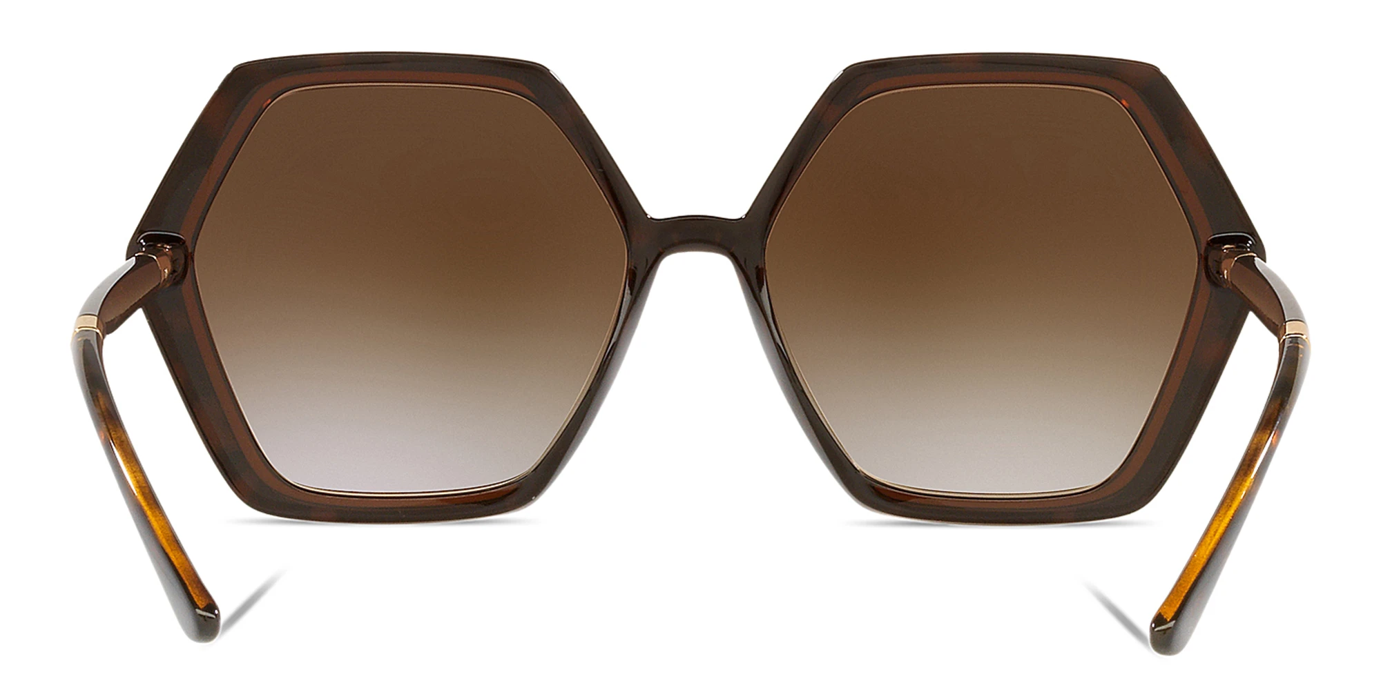 Shop Dolce & Gabbana Irregular Sunglasses in Havana online.