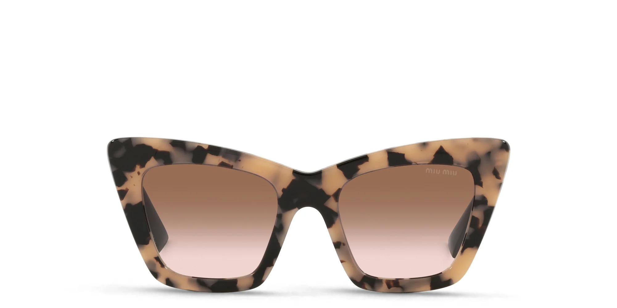 Shop MIU MIU Cat Eye Sunglasses in Havana Pink online.