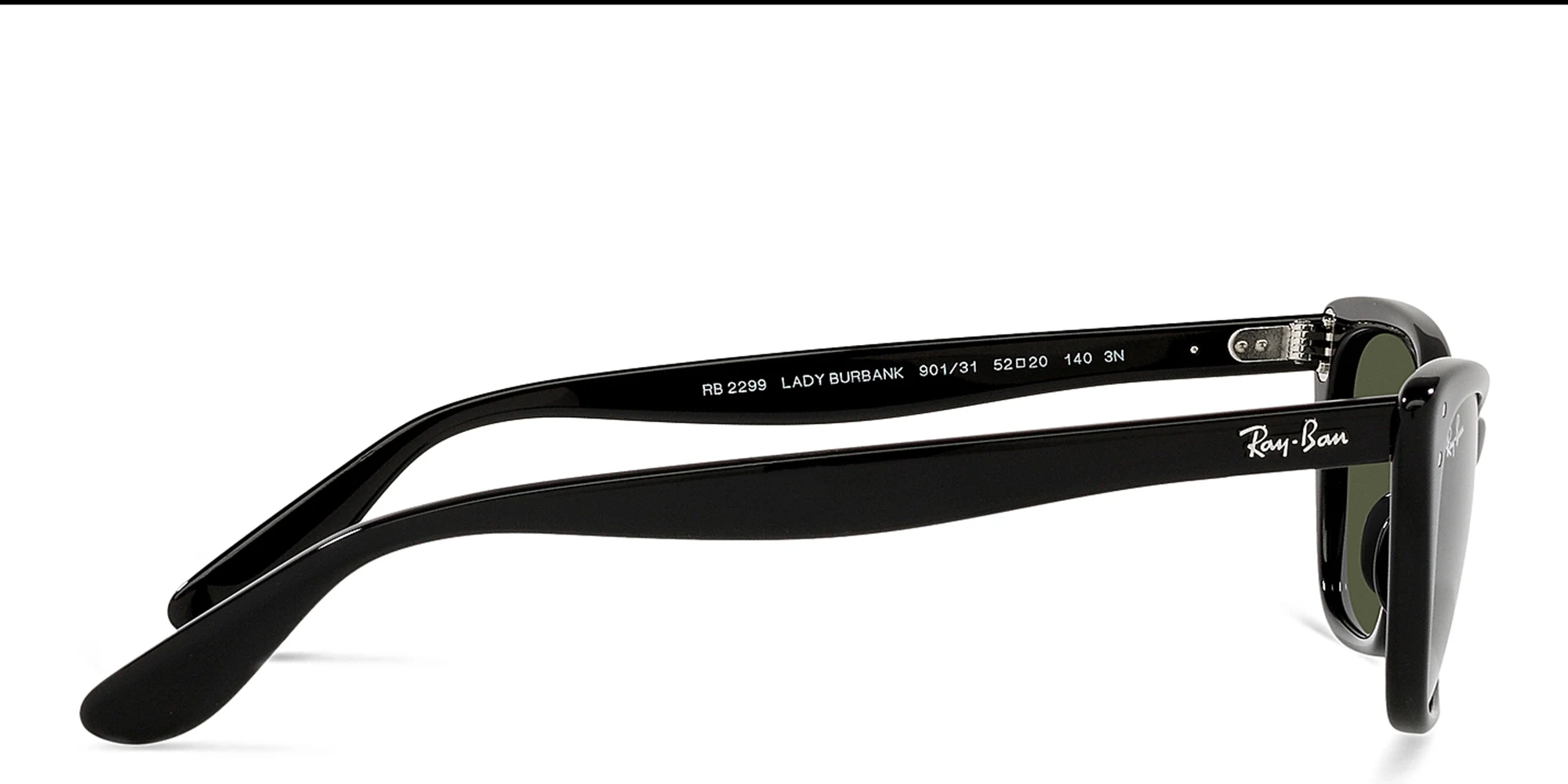 Shop Ray-Ban Lady Burbank Cat-Eye Sunglasses in Black online.