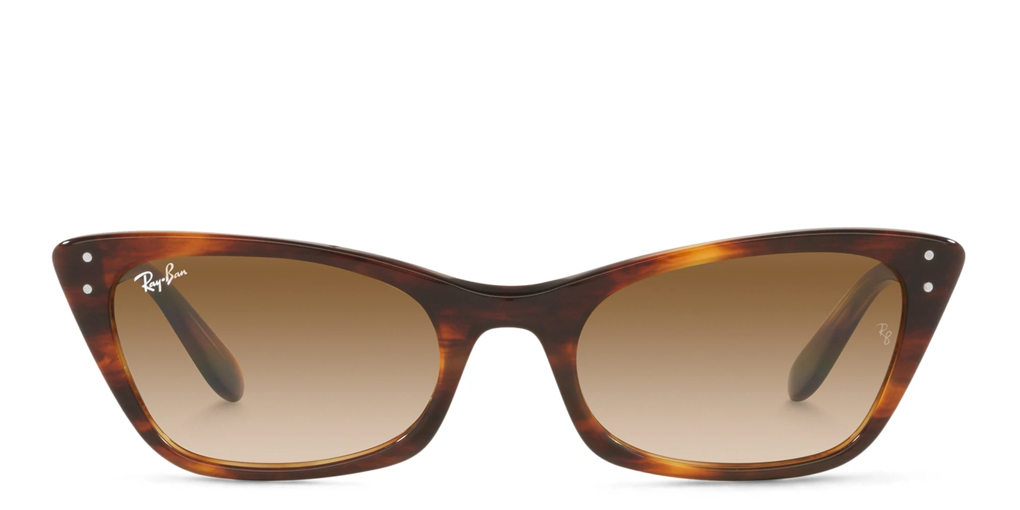 Shop Ray-Ban Cat-Eye Sunglasses in Striped Havana online.