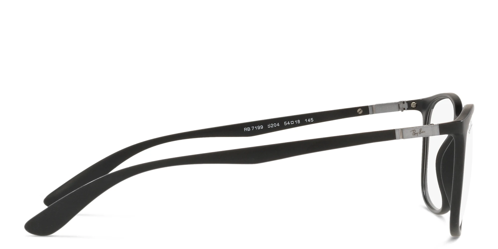 Shop Ray-Ban Unisex Square Eyeglasses in Black online.