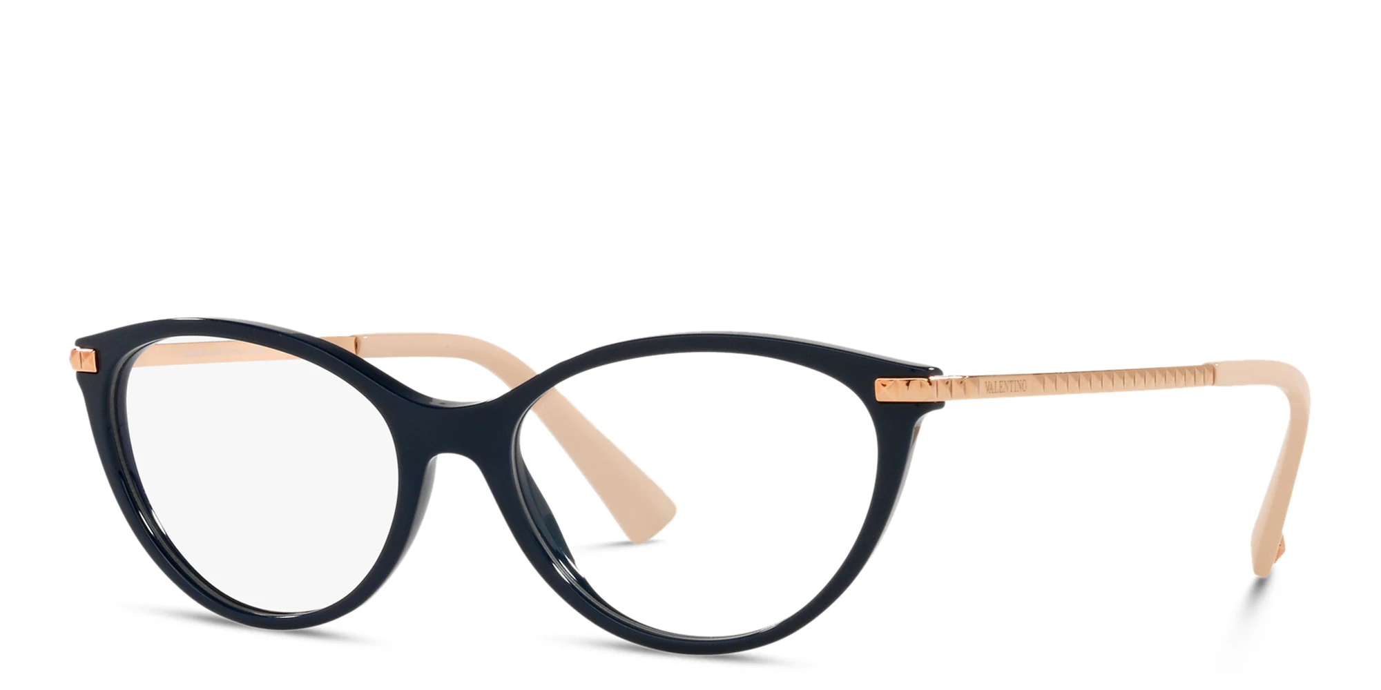 Shop VALENTINO Cat-Eye Eyeglasses in Black online.