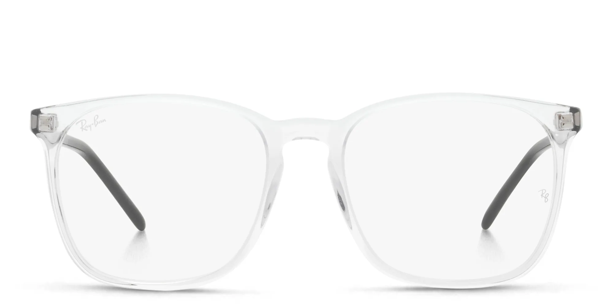 Shop Ray-Ban Unisex Square Eyeglasses in Clear online.