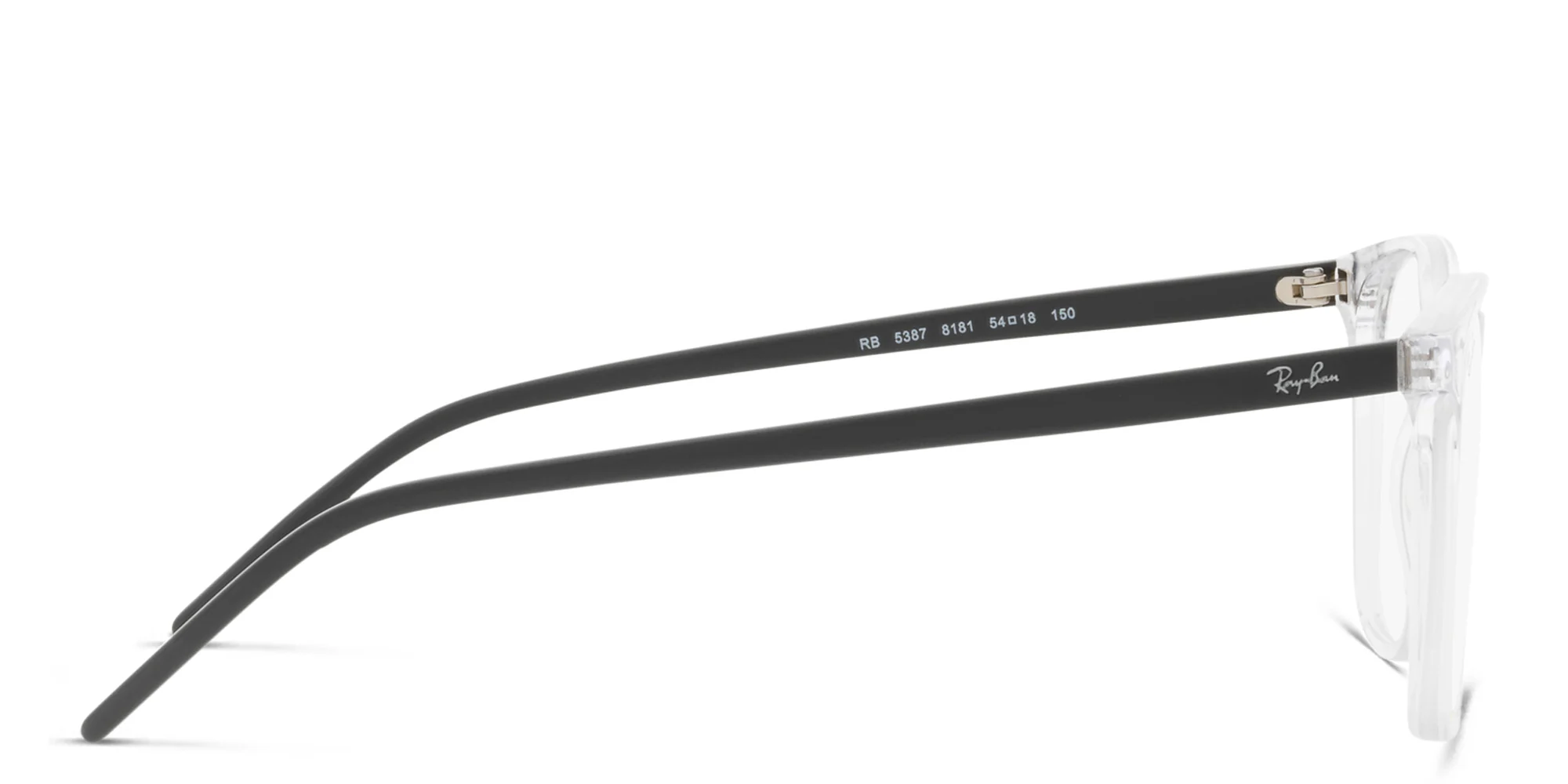 Shop Ray-Ban Unisex Square Eyeglasses in Clear online.
