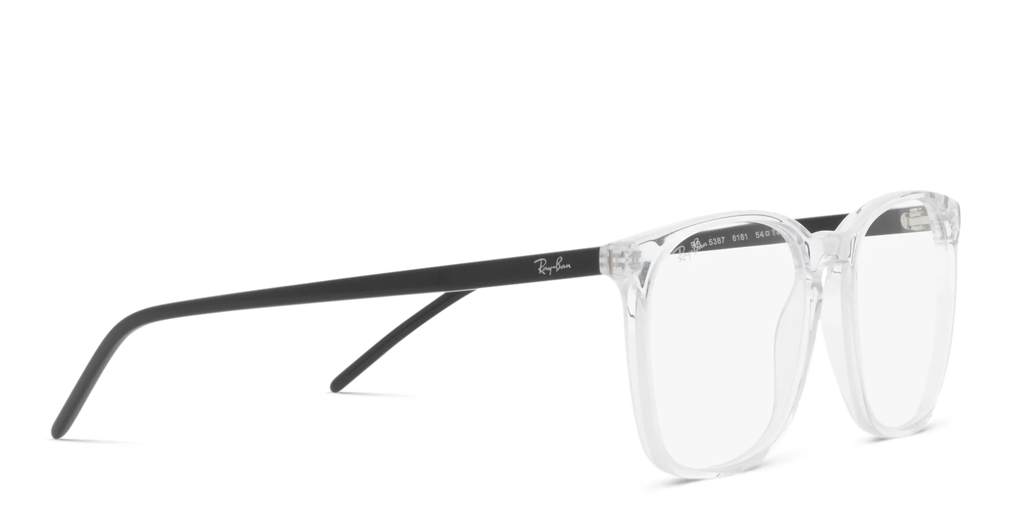 Shop Ray-Ban Unisex Square Eyeglasses in Clear online.