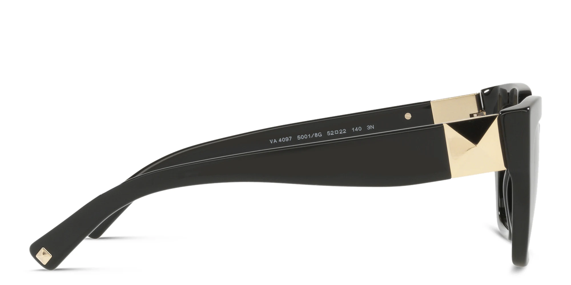 Shop VALENTINO Square Sunglasses in Black online.