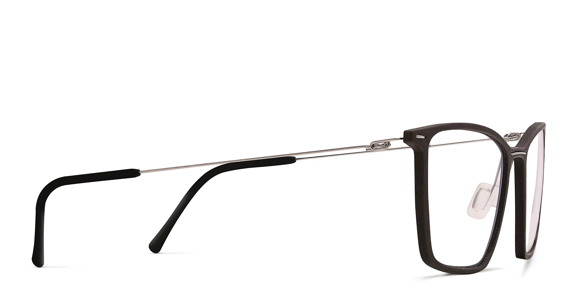 Shop MONOGRAM Rectangle Eyeglasses in Grey online.