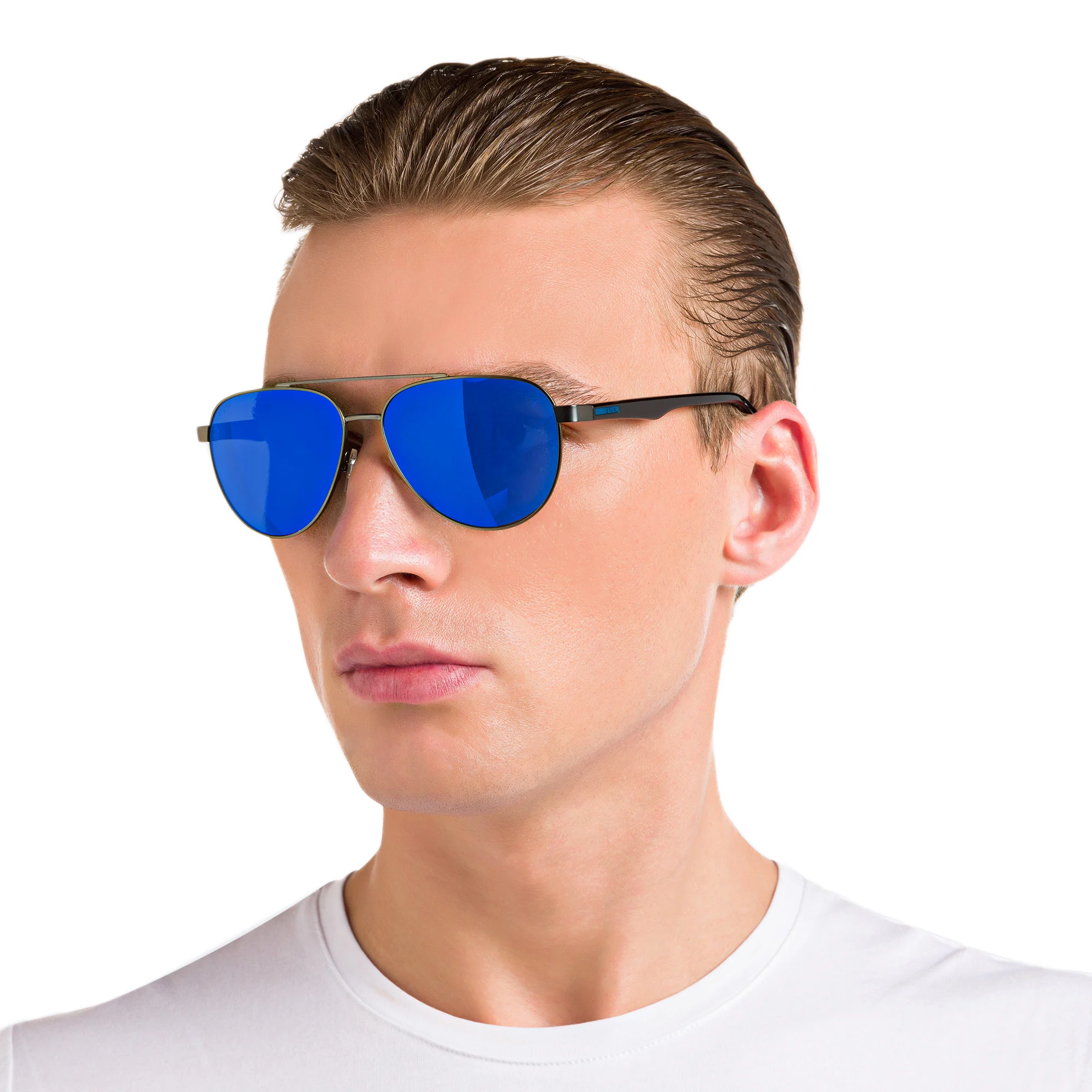 Shop EYE'M Aviator Sunglasses in Grey online.