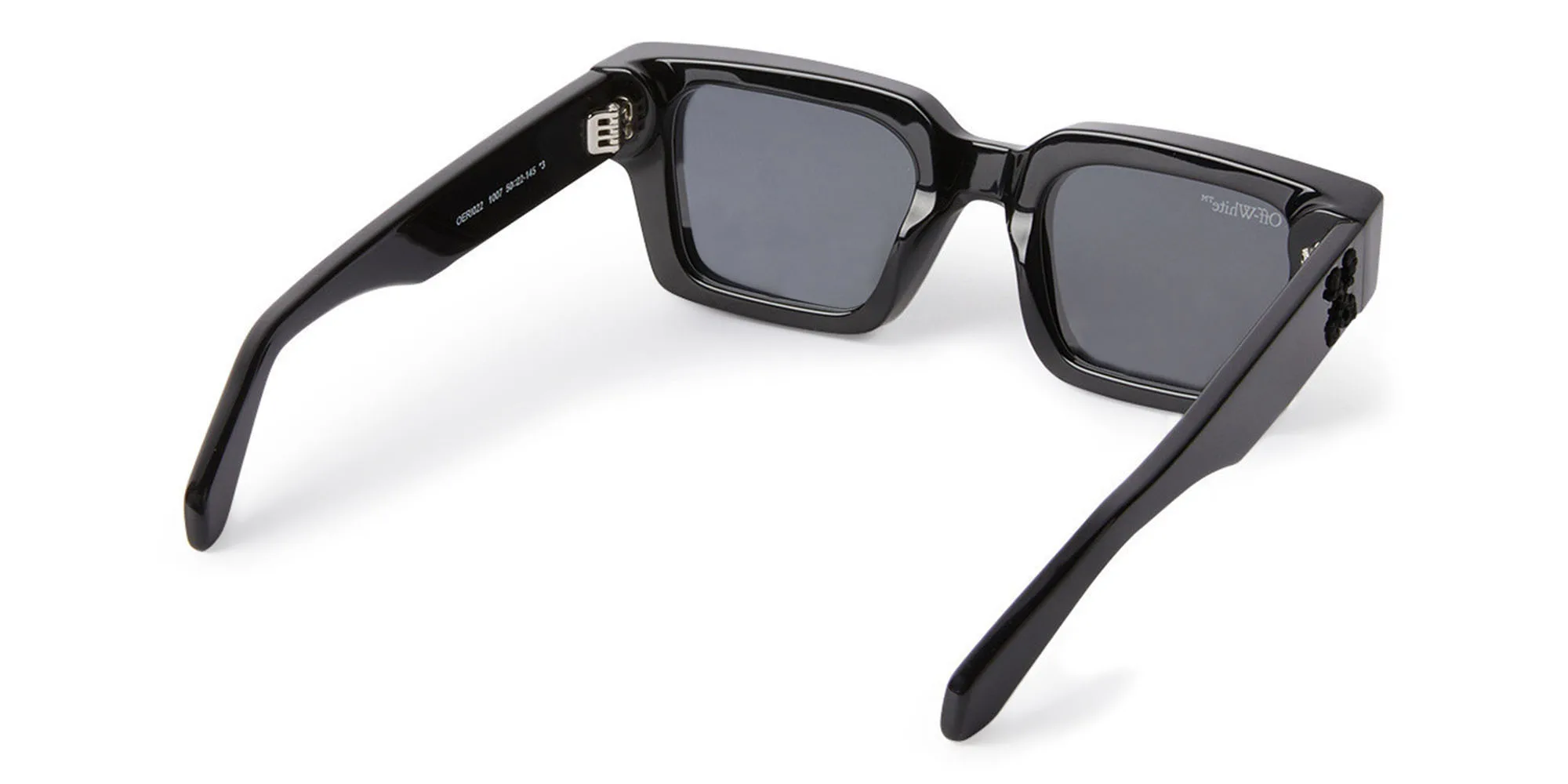 Shop OFF WHITE Virgil Unisex Square Sunglasses in Black online.