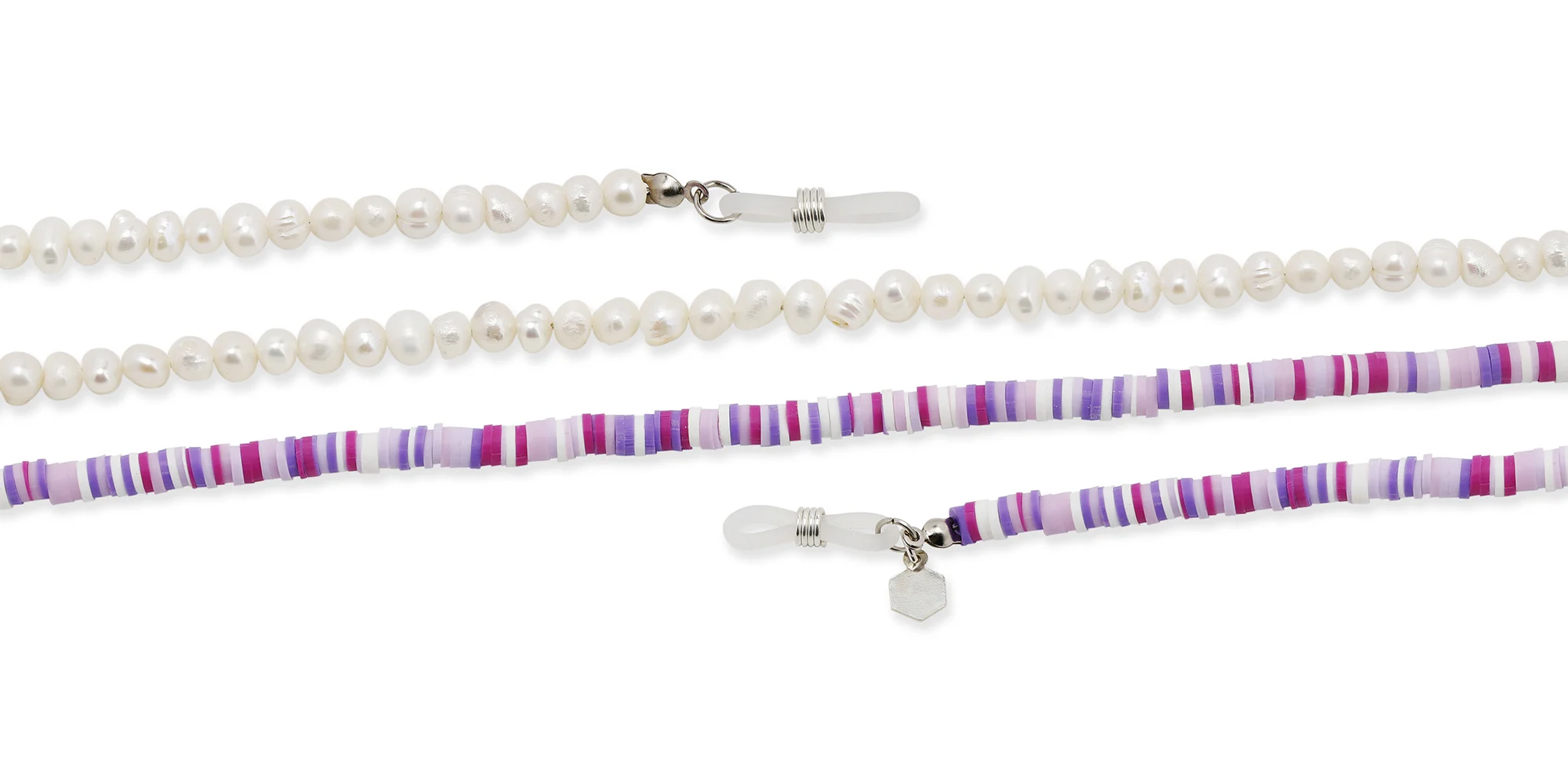 Shop The RICCI DISTRICT Crystals & Mother of Pearl Glasses Chain online.