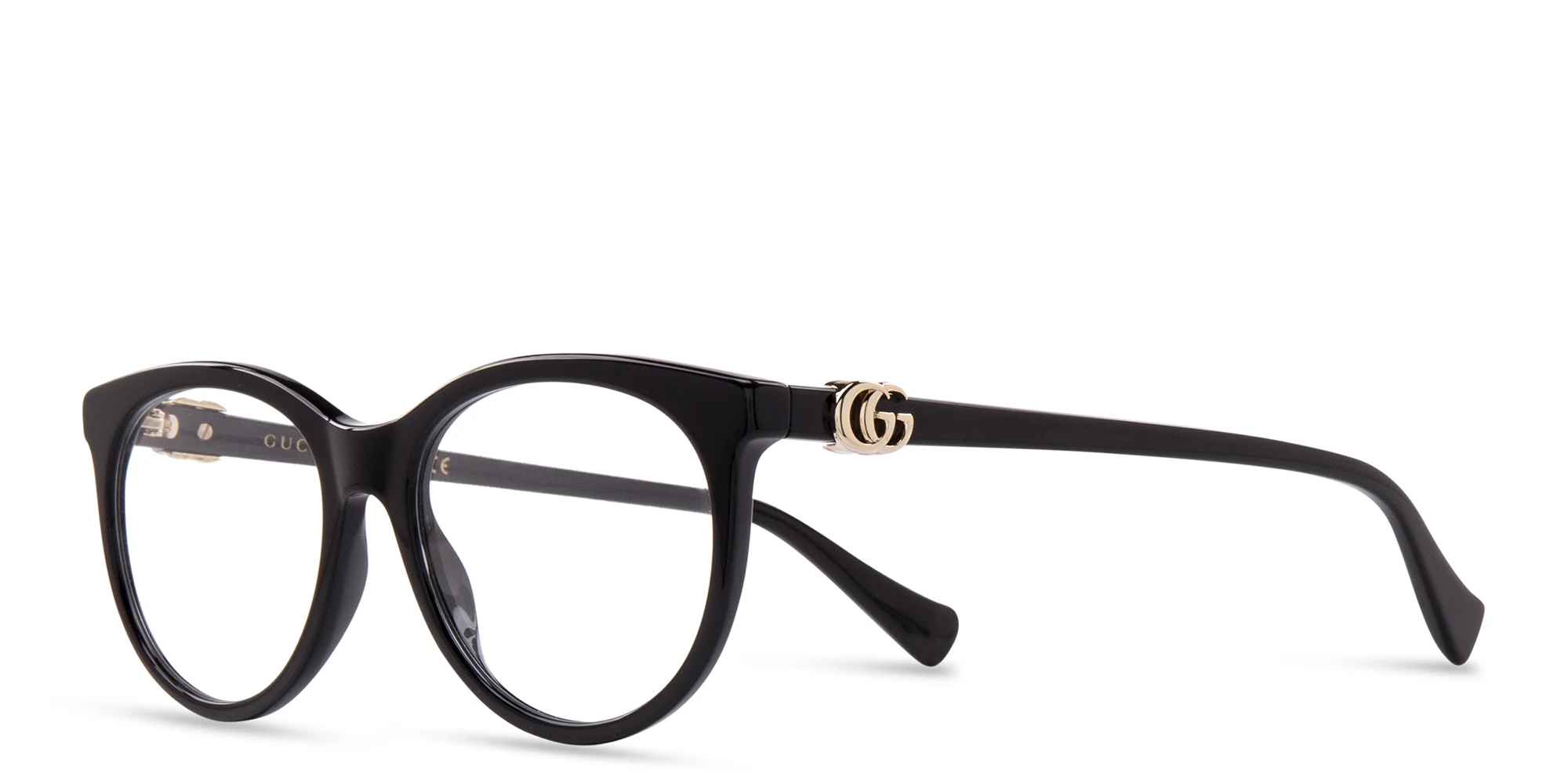 Shop GUCCI GG Cat-Eye Eyeglasses in Havana online.