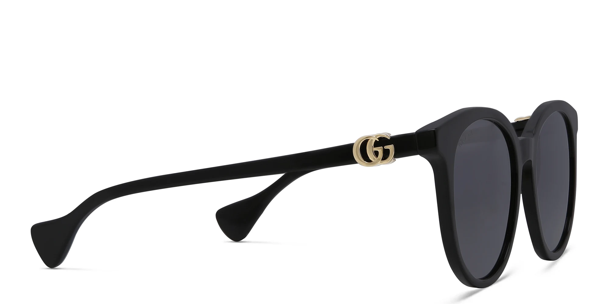 Shop GUCCI Cat Eye Sunglasses in Black online.
