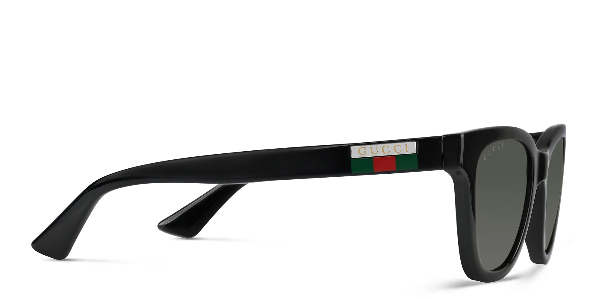 Shop GUCCI Square Sunglasses in Black online.