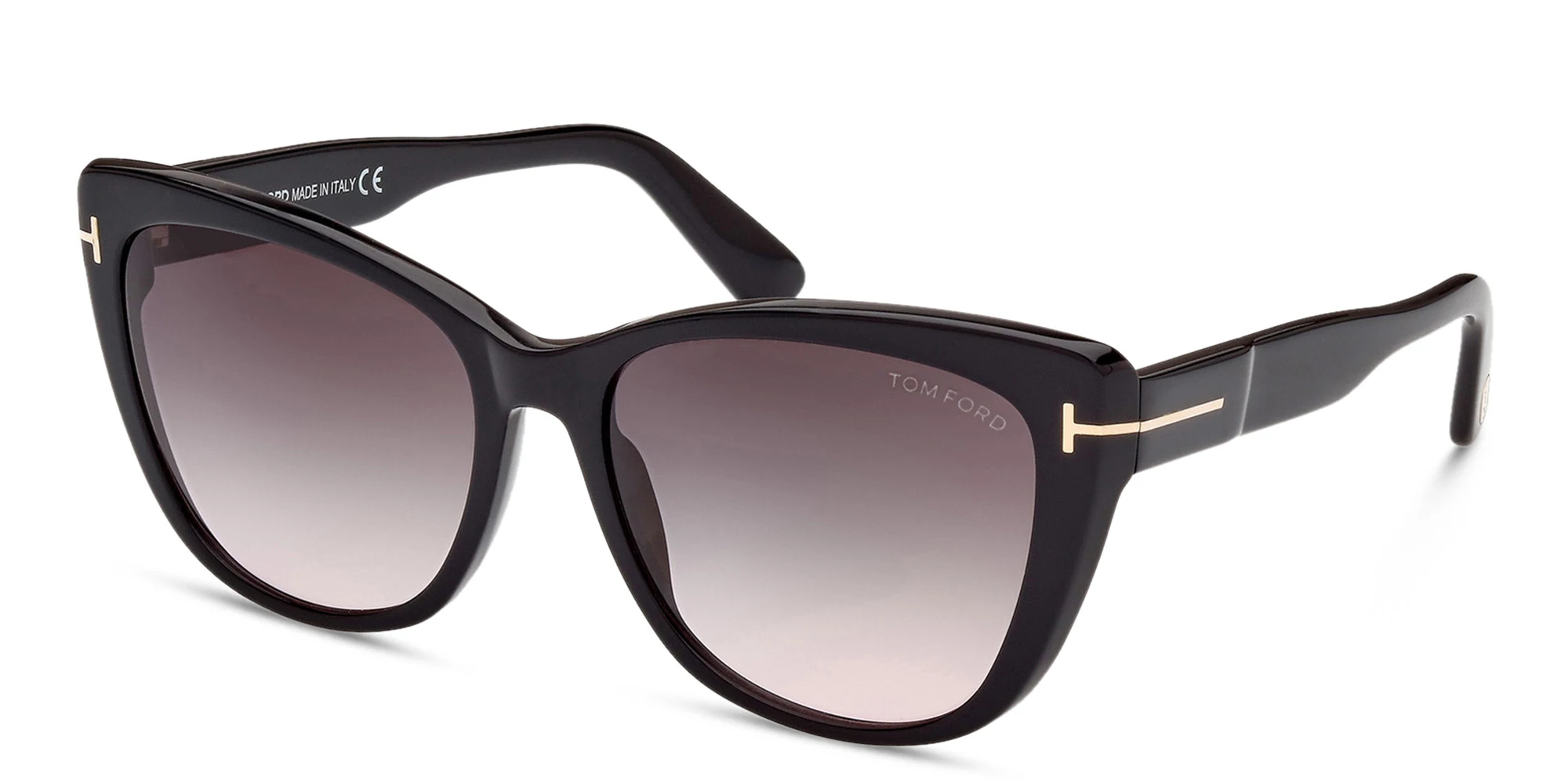 Shop TOM FORD Cat-Eye Sunglasses in Shiny Black online.