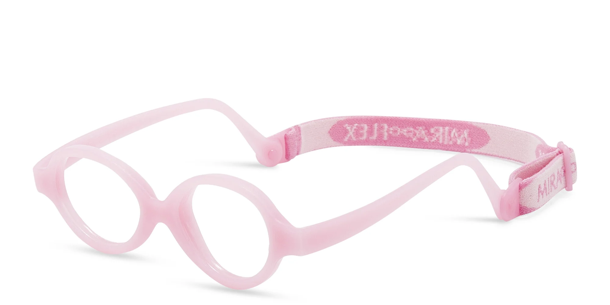Shop Mira Flex Kids Round Eyeglasses in Pink online.