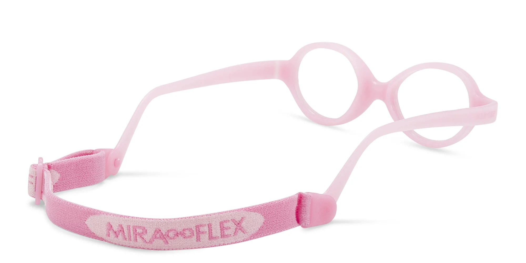 Shop Mira Flex Kids Round Eyeglasses in Pink online.