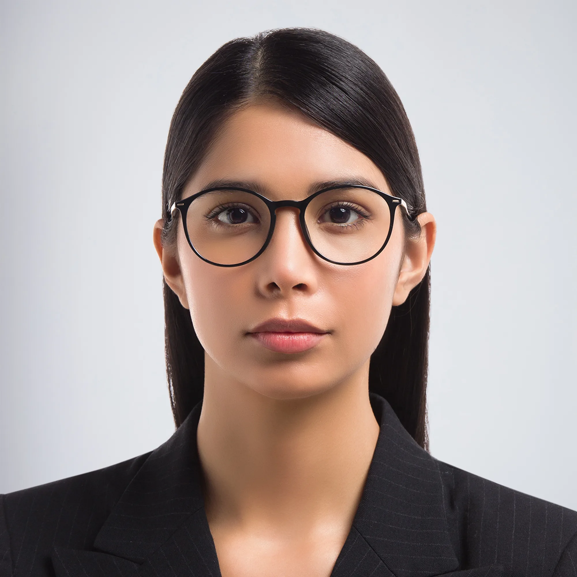 Shop Silhouette Unisex Round Eyeglasses in Black online.