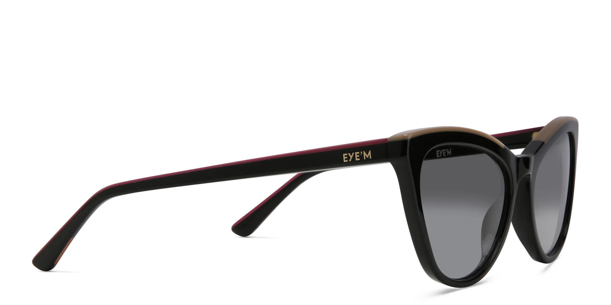 Shop EYE'M Cat Eye Sunglasses in Black online.