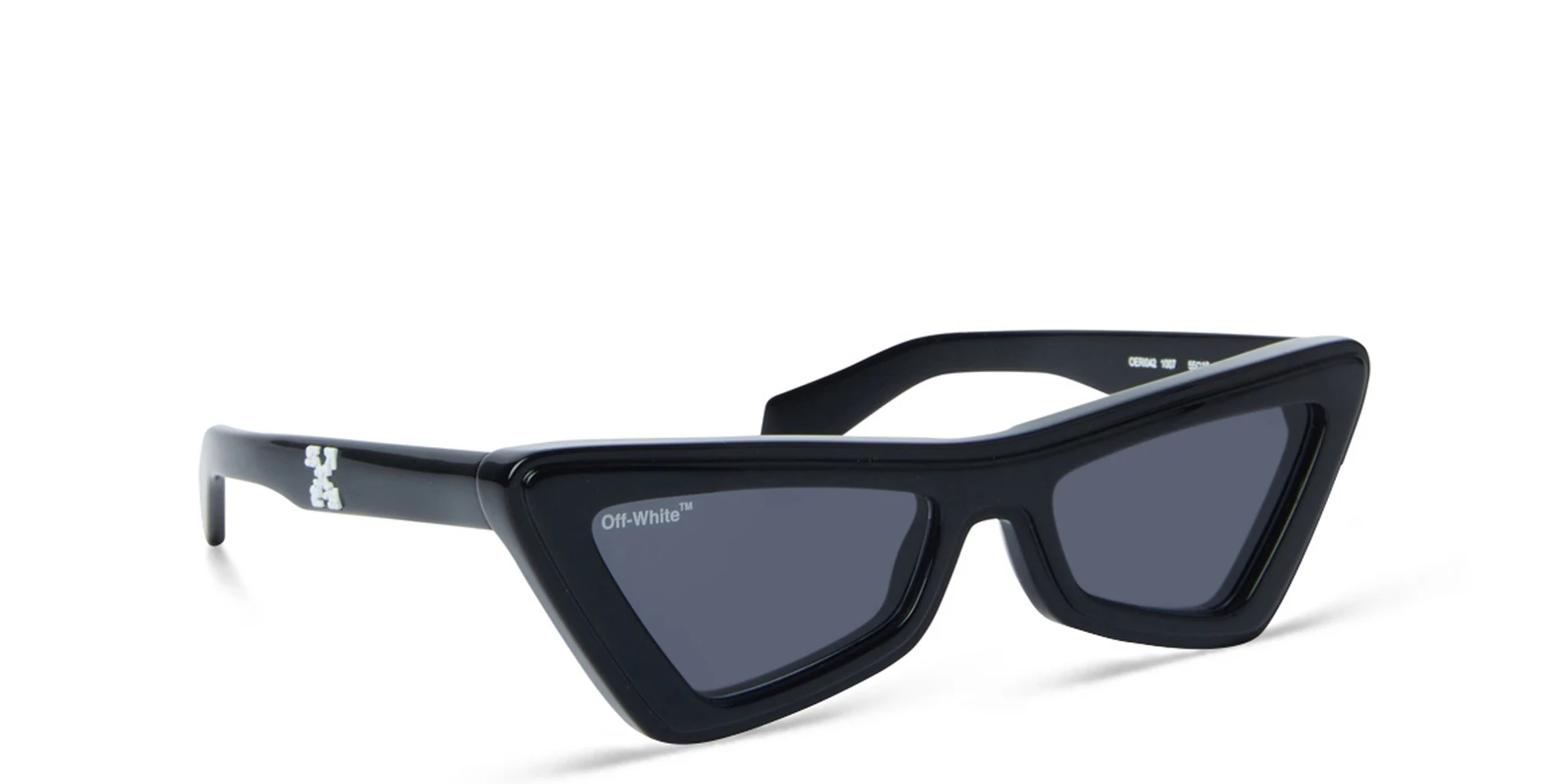 Shop OFF WHITE Unisex Cat-Eye Sunglasses in Black online.