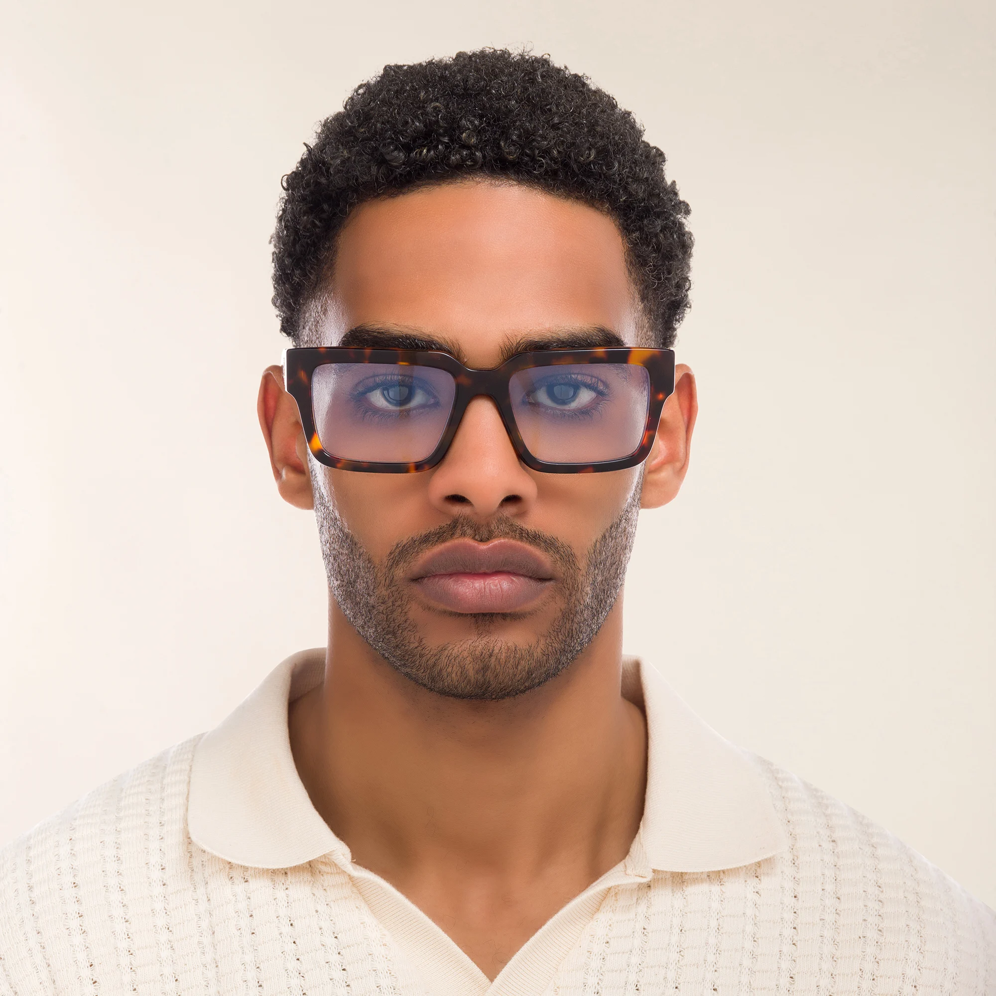 Shop OFF WHITE Unisex Square Eyeglasses in Havana online.