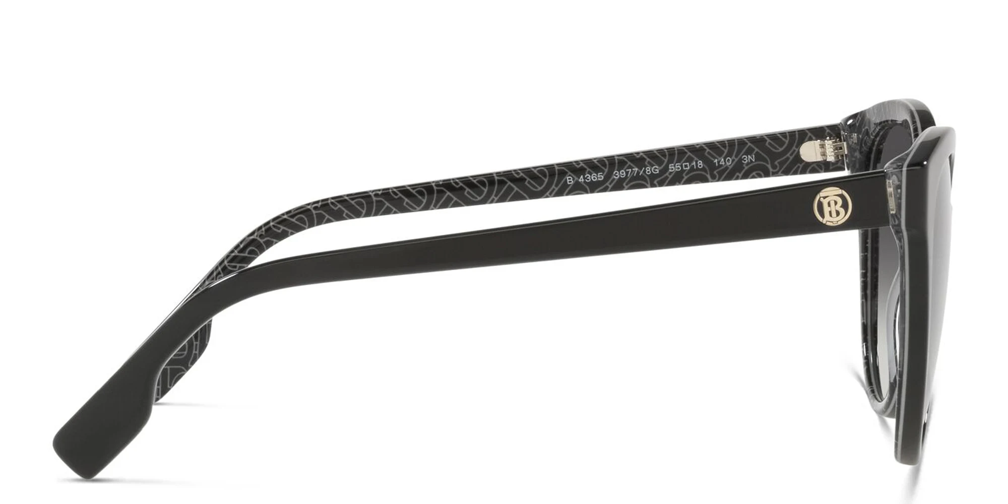 Shop BURBERRY Cat Eye Sunglasses in Black online.