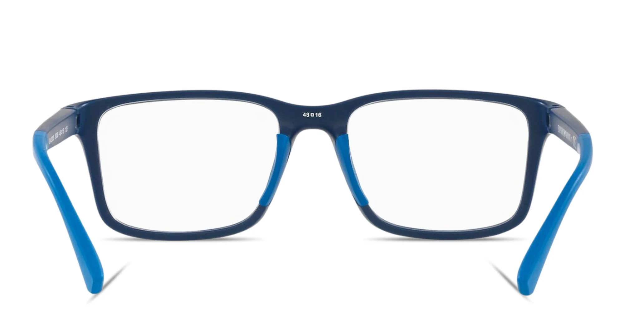 Shop Emporio Armani Kids Pillow Eyeglasses in Matte Blue online.
