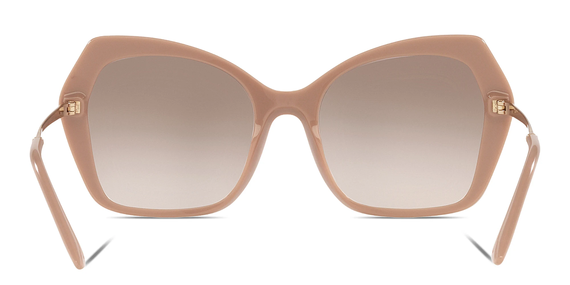 Shop Dolce & Gabbana Cat Eye Sunglasses in Nude online.
