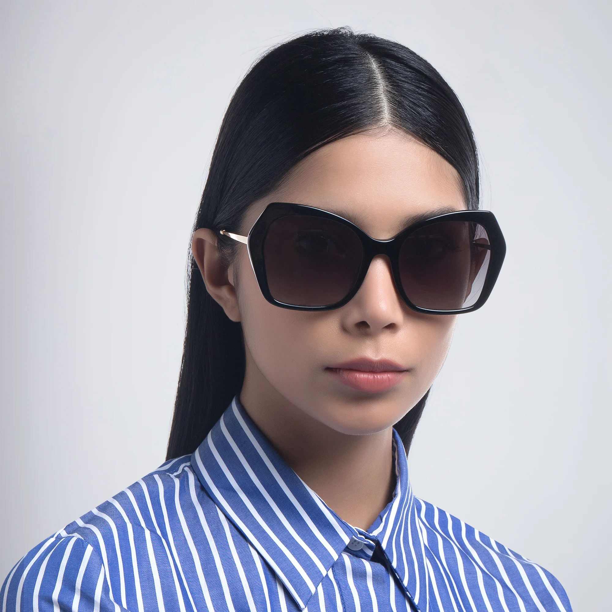 Shop Dolce & Gabbana Butterfly Sunglasses in Black online.