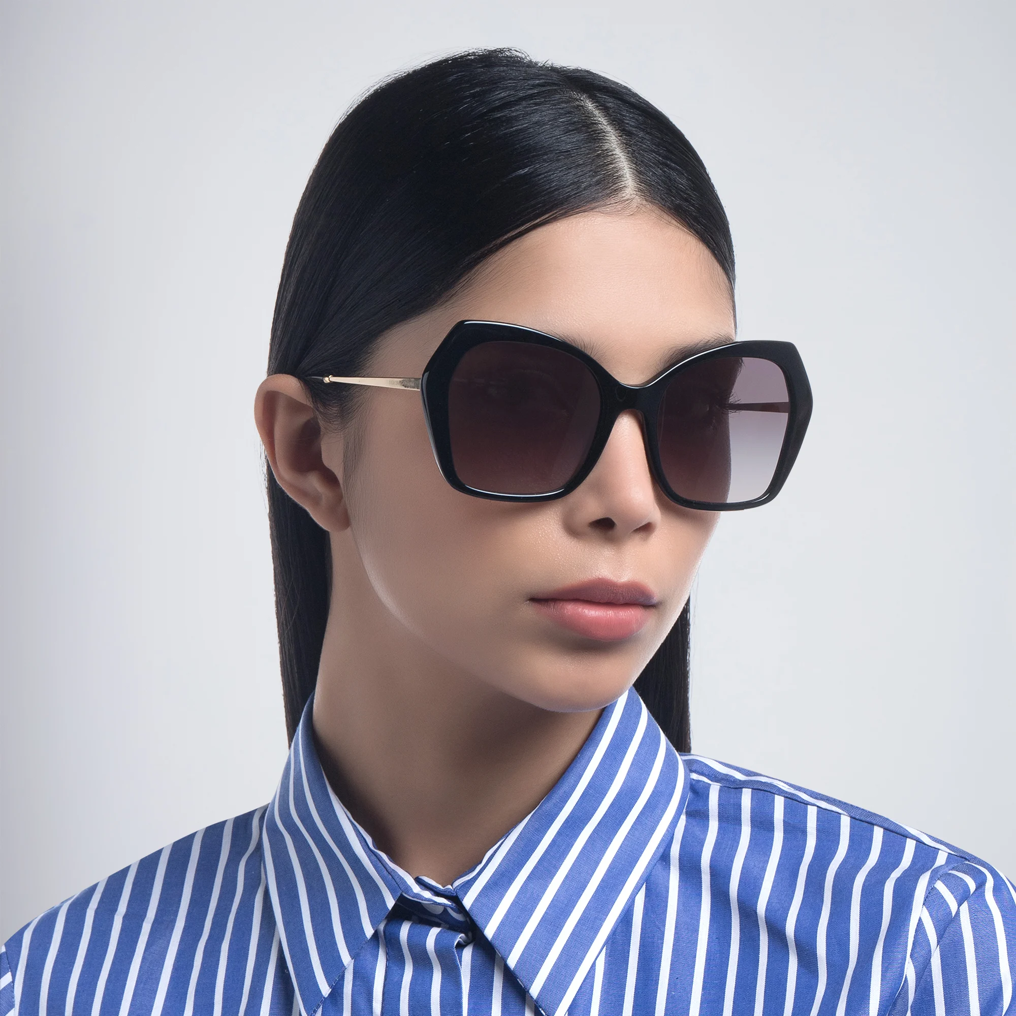 Shop Dolce & Gabbana Butterfly Sunglasses in Black online.