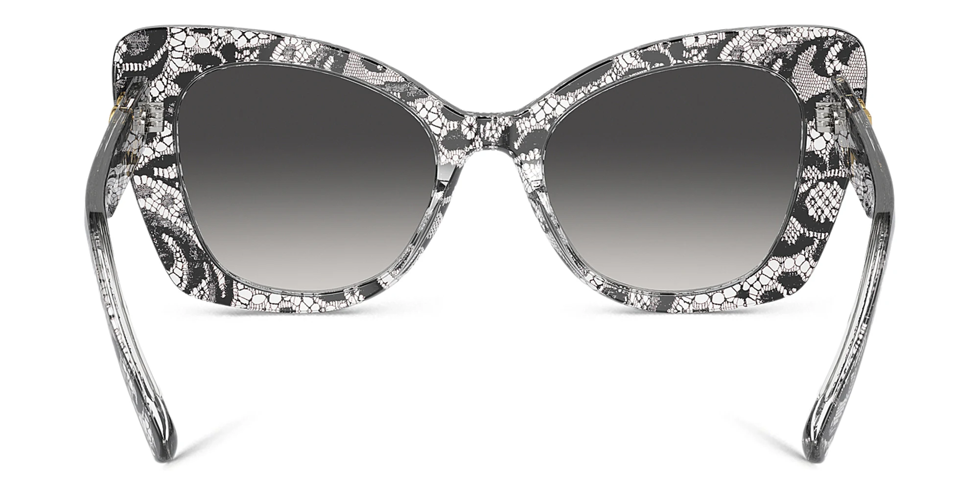Shop Dolce & Gabbana Butterfly Sunglasses in Black Lace online.