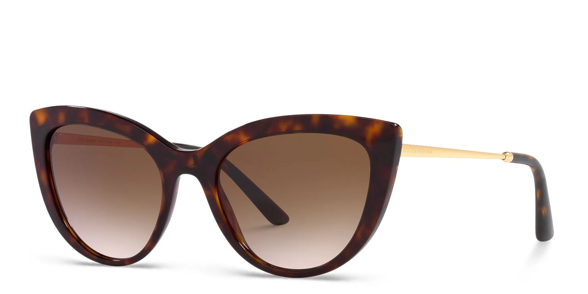 Shop Dolce & Gabbana Butterfly Sunglasses in Havana online.