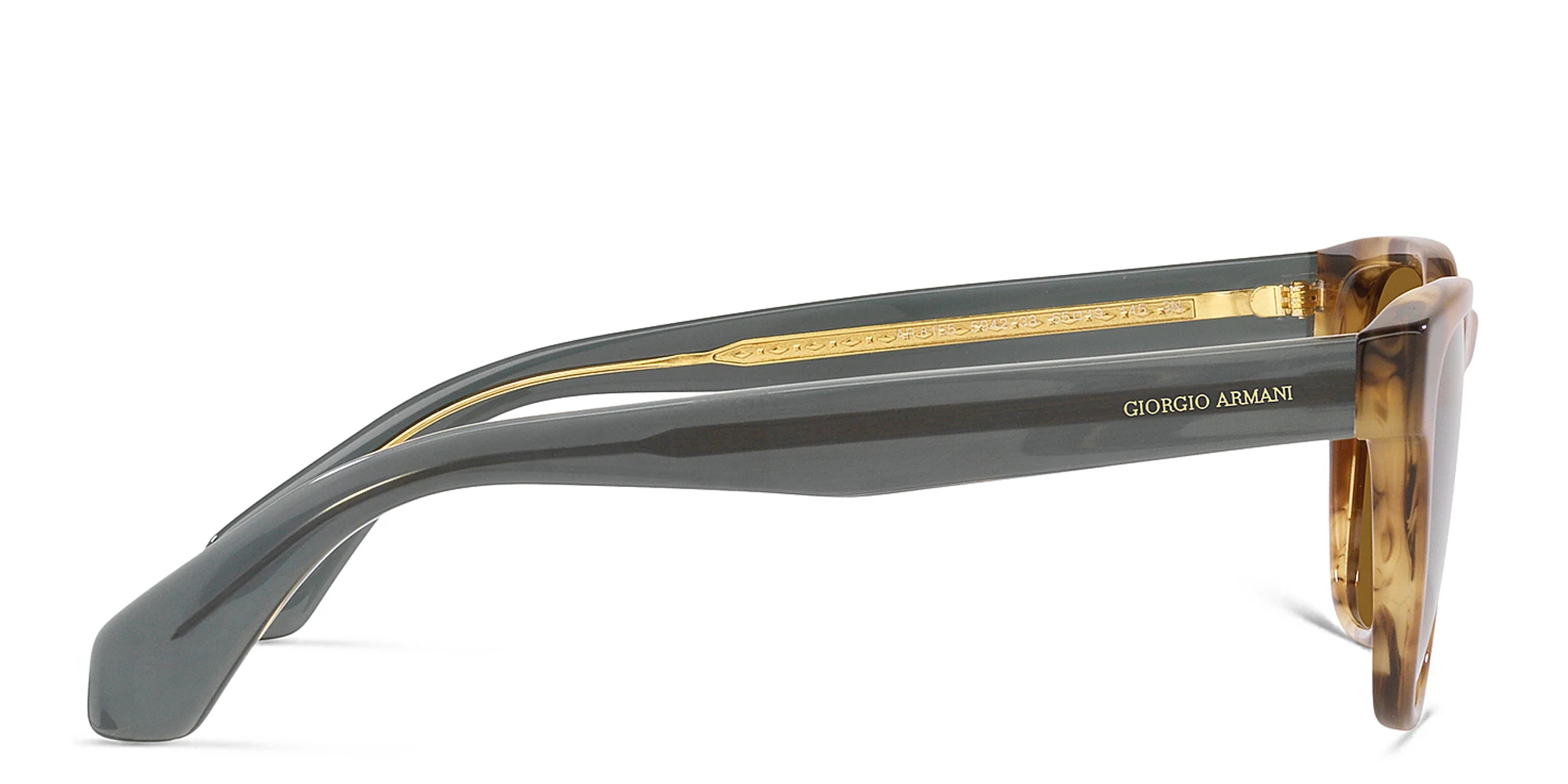 Shop GIORGIO ARMANI Square Sunglasses in Brown online.