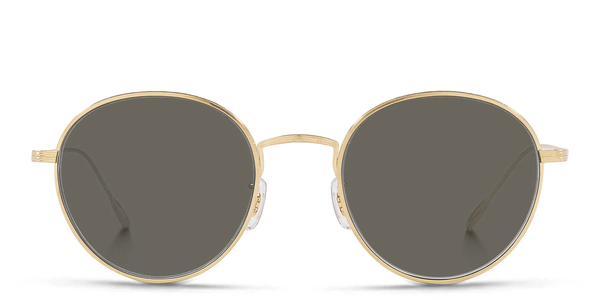Shop OLIVER PEOPLES Unisex Panthos Sunglasses in Brushed Gold online.