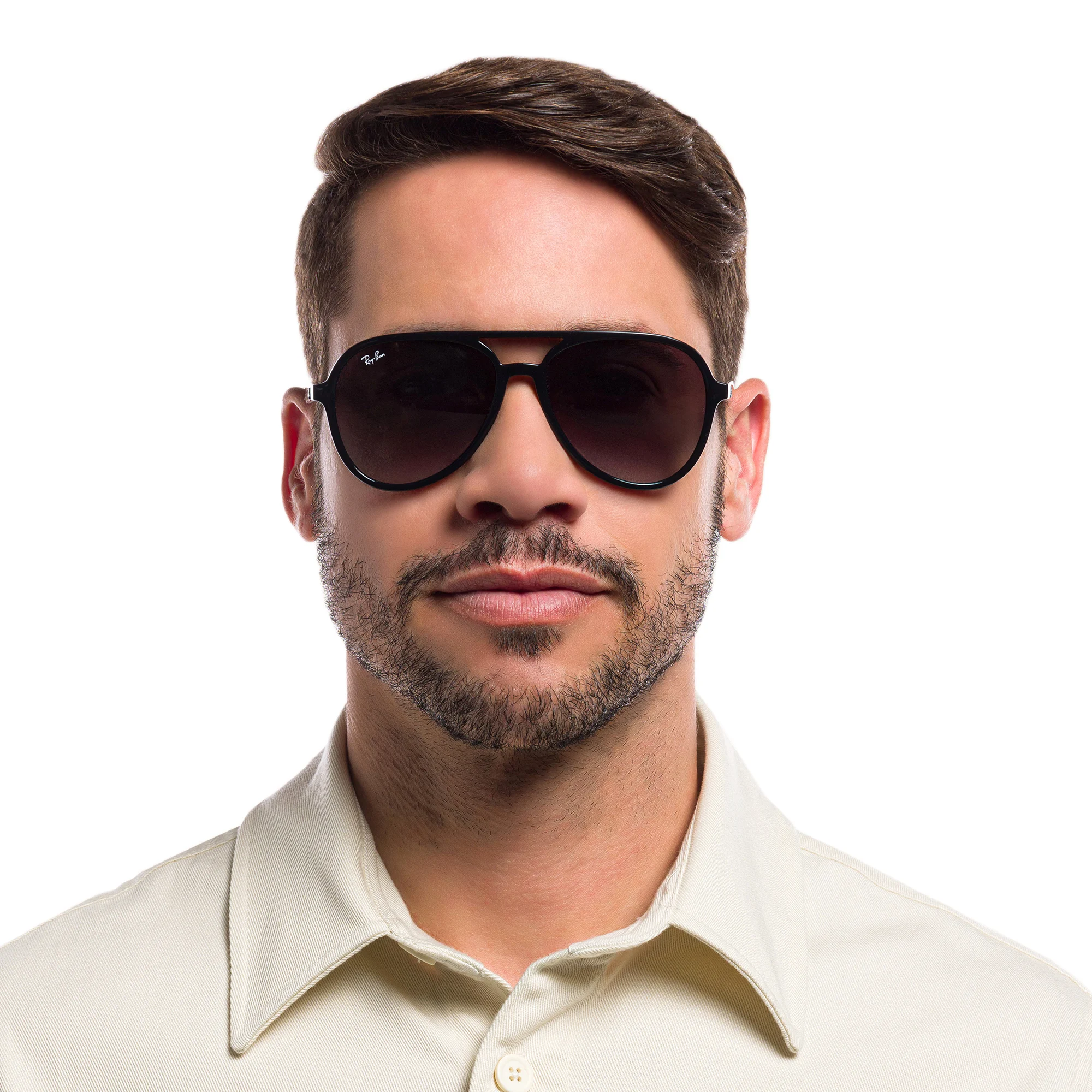 Shop Ray-Ban Unisex Pilot Sunglasses in Black online.
