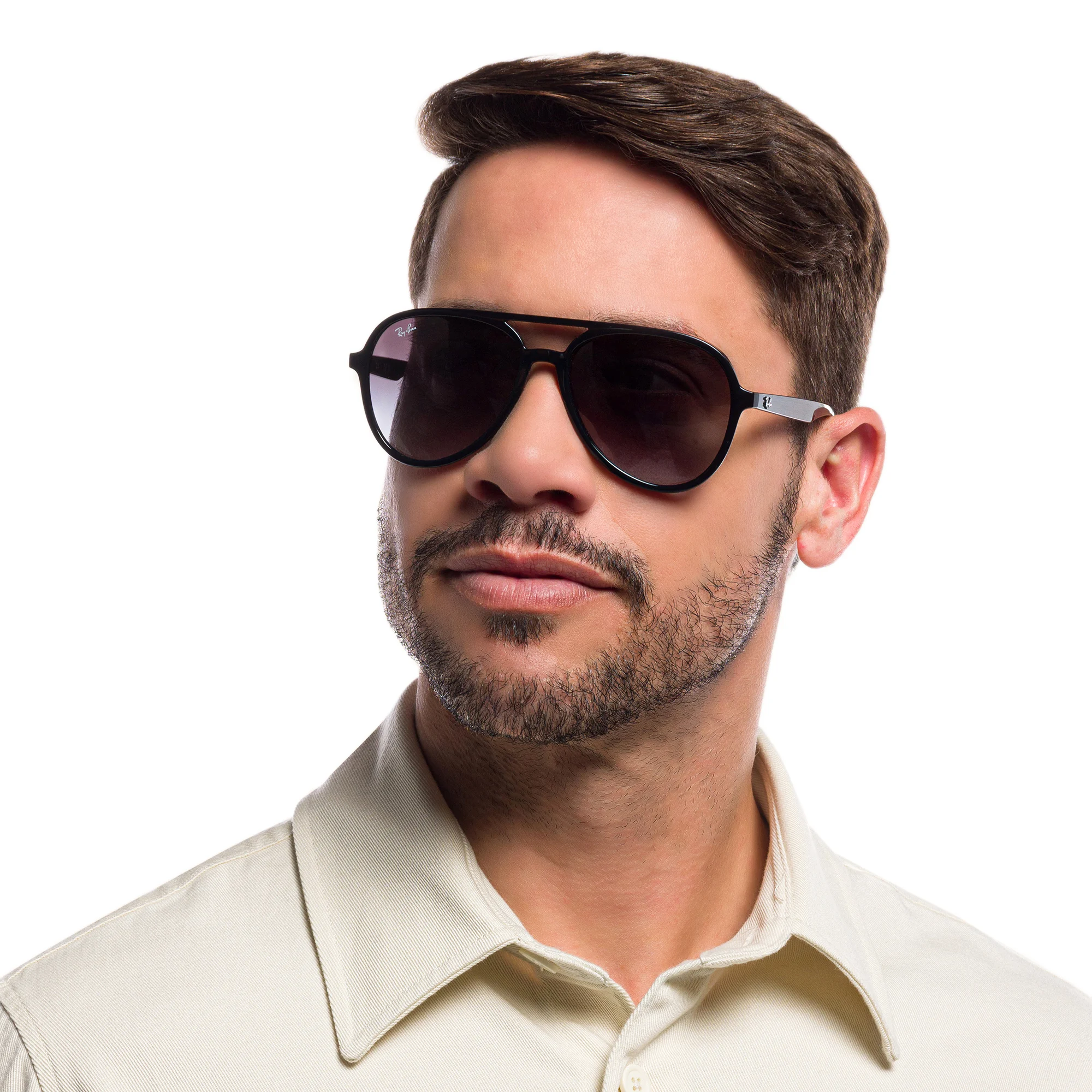 Shop Ray-Ban Unisex Pilot Sunglasses in Black online.