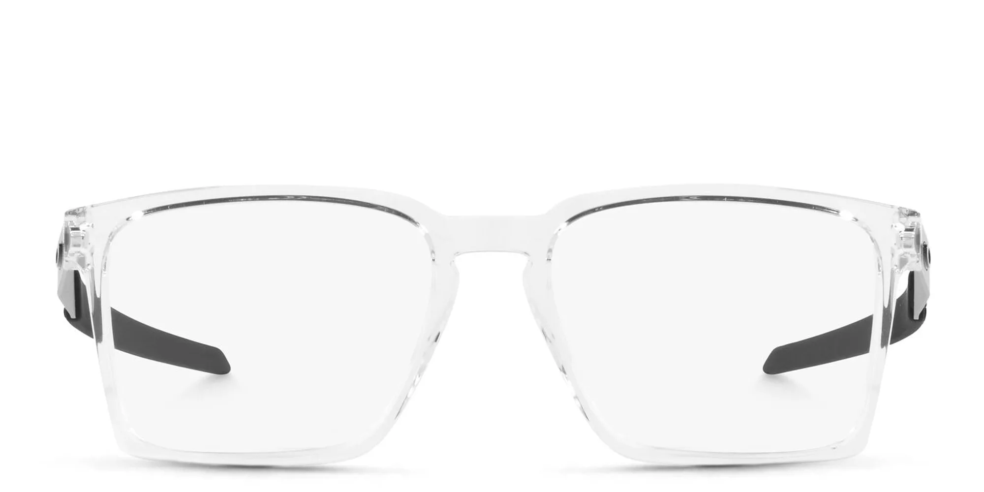 Shop Oakley Exchange Wide Rectangle Eyeglasses in Clear online.