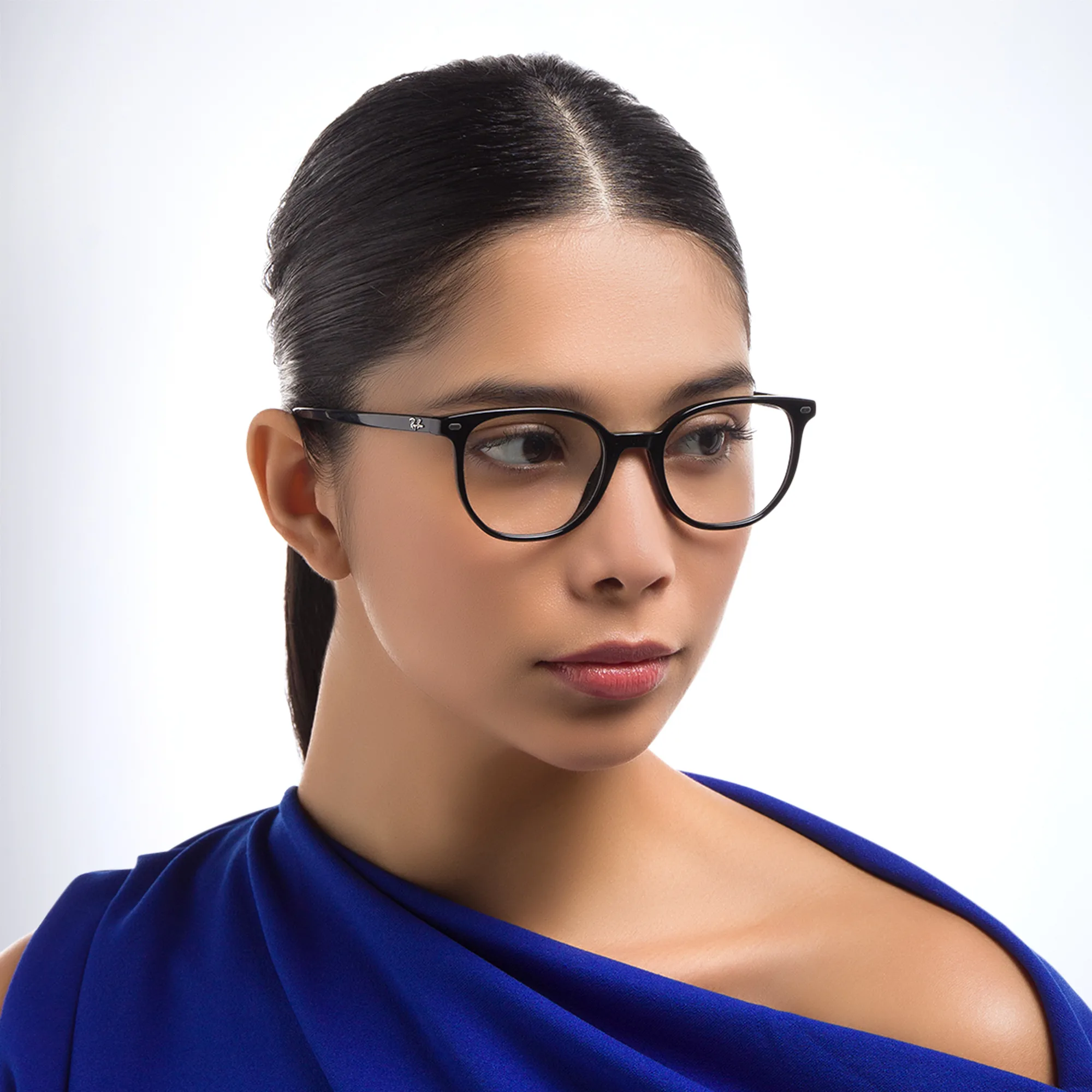 Shop Ray-Ban Elliot Unisex Irregular Eyeglasses in Black online.