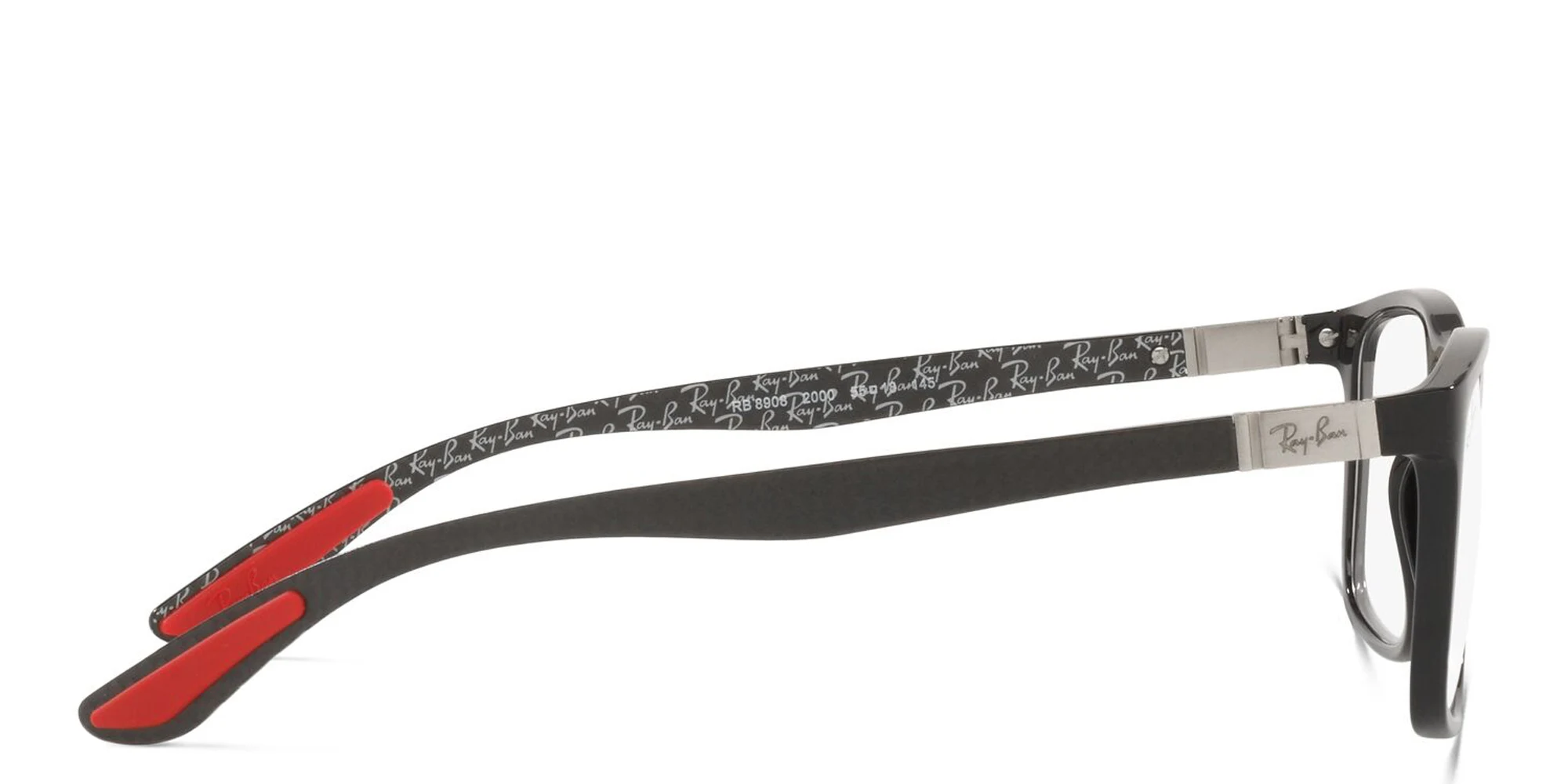 Shop Ray-Ban Unisex Rectangle Eyeglasses in Black online.