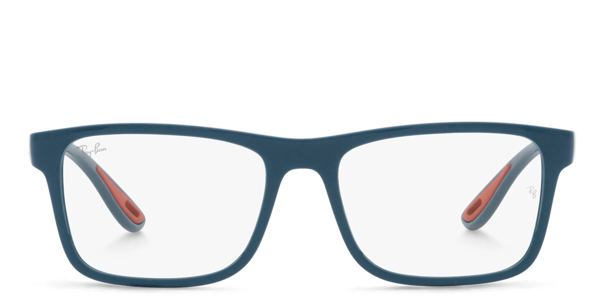 Shop Ray-Ban Unisex Rectangle Eyeglasses in Blue Vallarta online.