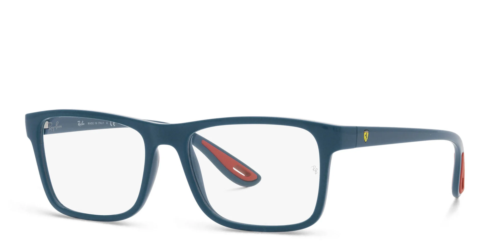 Shop Ray-Ban Unisex Rectangle Eyeglasses in Blue Vallarta online.
