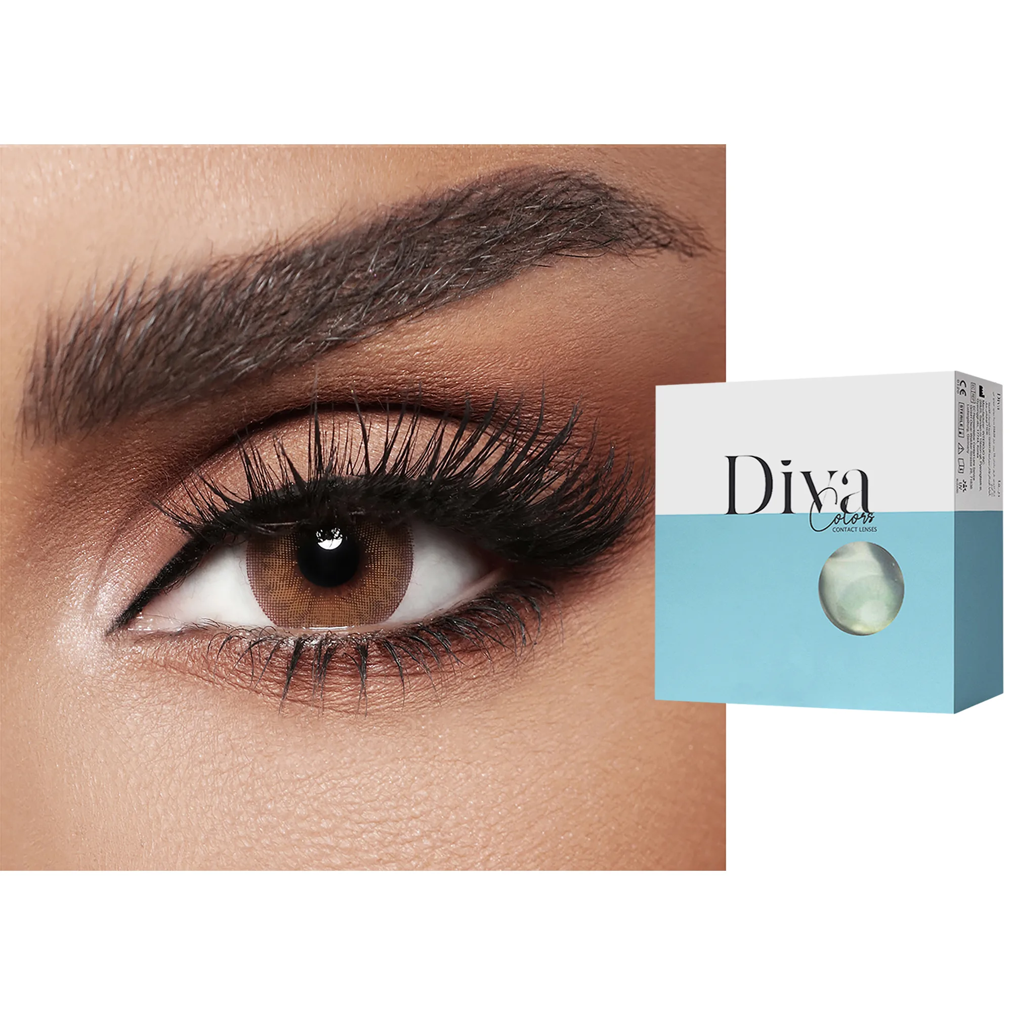 Shop DIVA Monthly Color Contact Lenses - Toffee online.