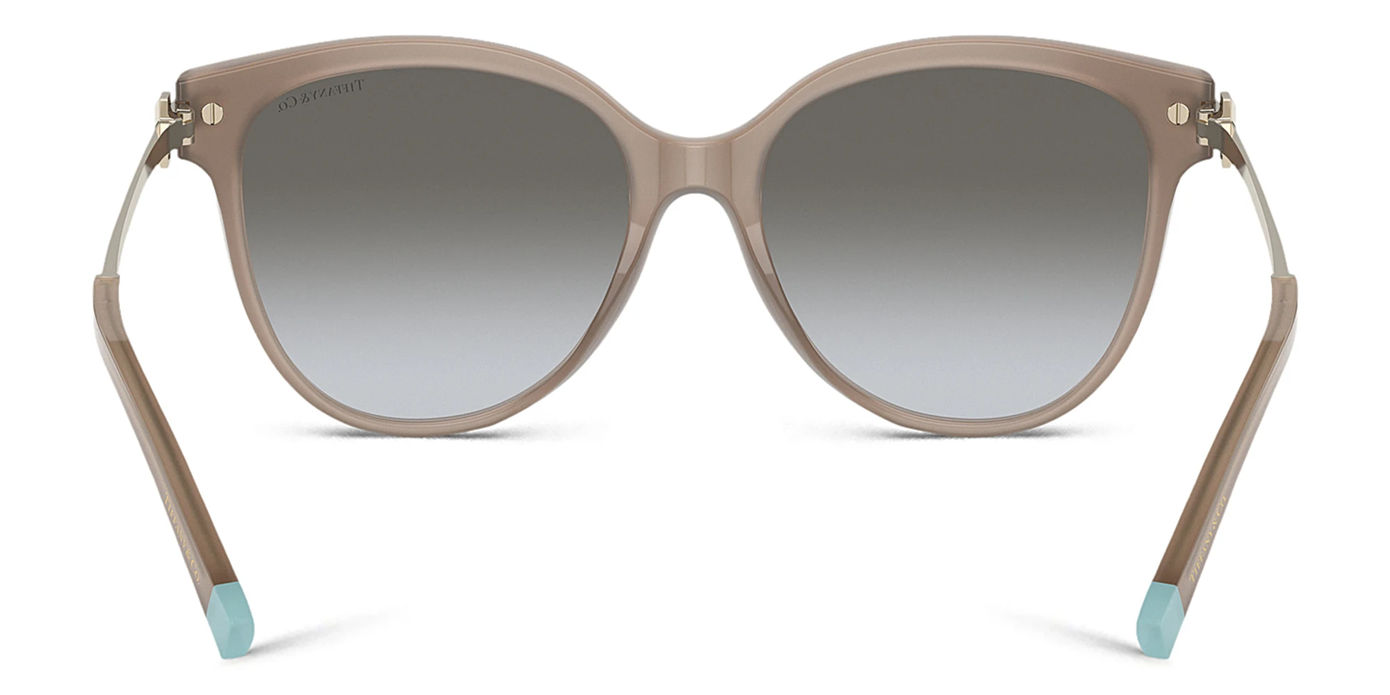 Shop TIFFANY Oversized Round Sunglasses in Nude online.
