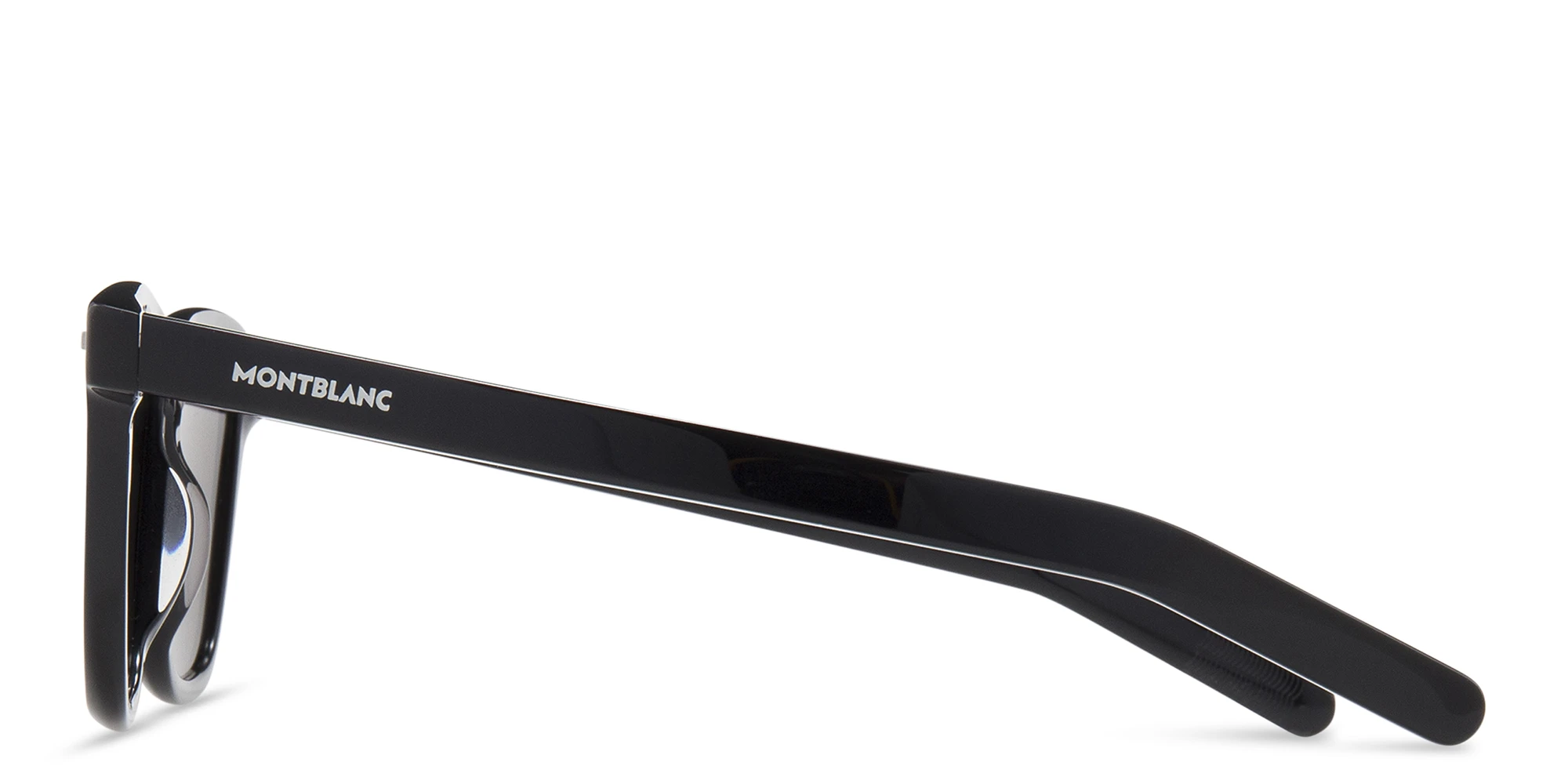 Shop MONTBLANC Square Sunglasses in Black online.