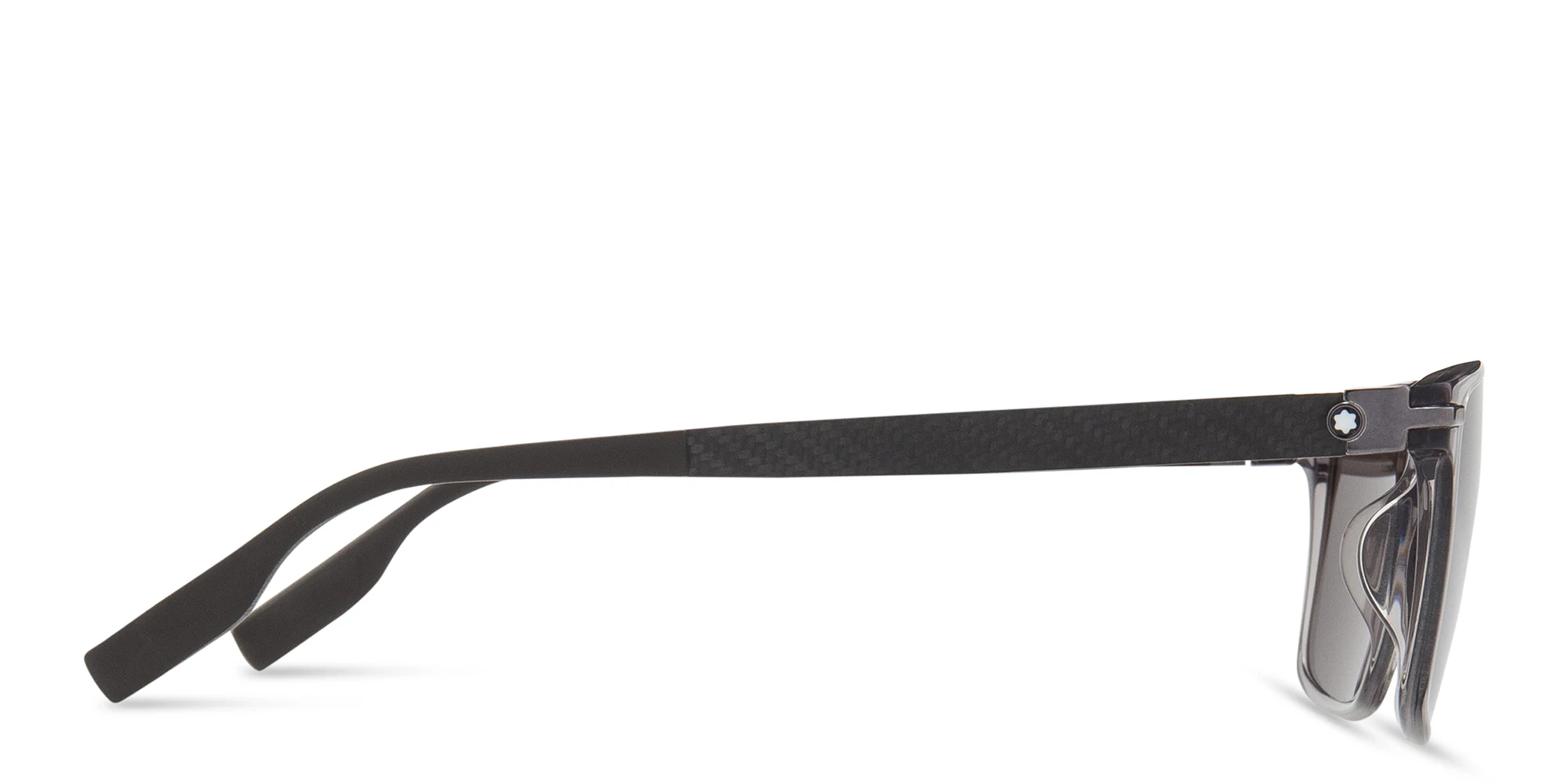Shop MONTBLANC Rectangle Sunglasses in Grey online.