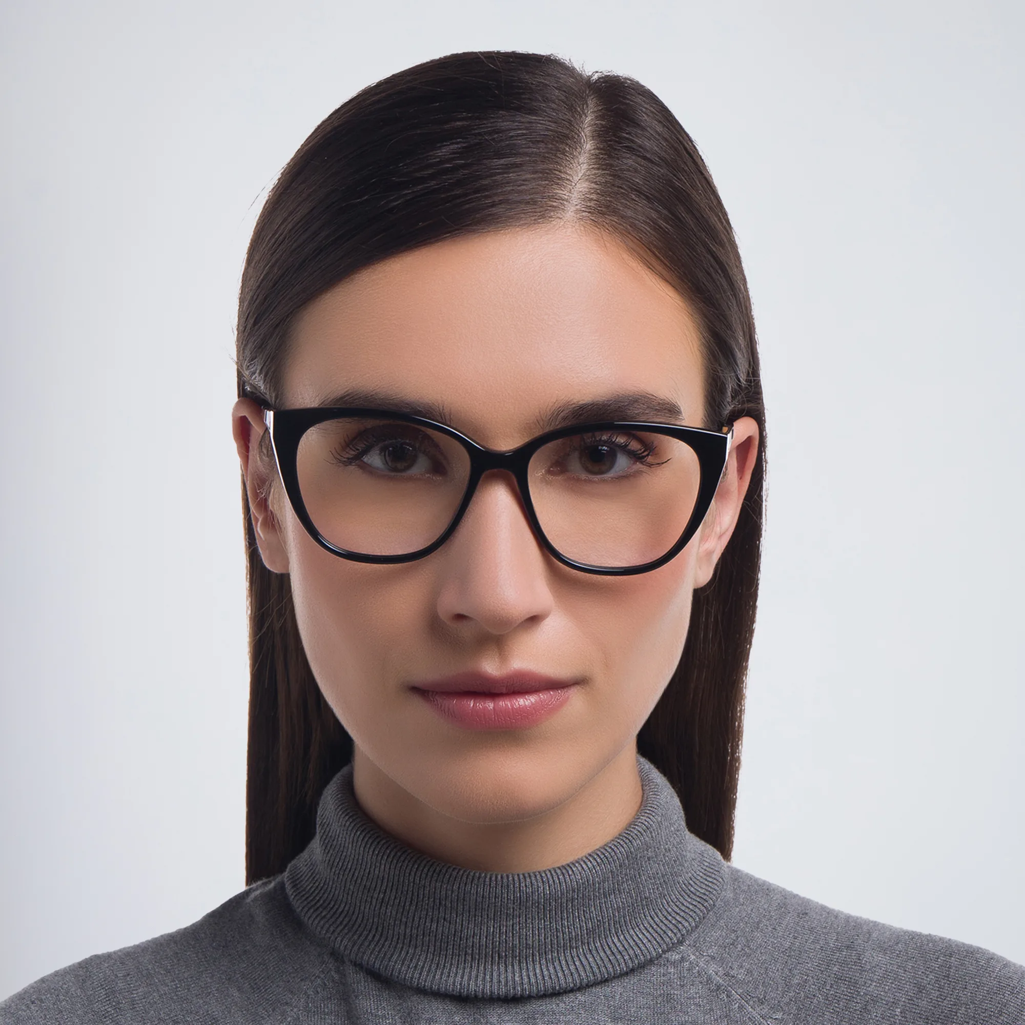 Shop SAINT LAURENT Cat-Eye Eyeglasses in Black online.