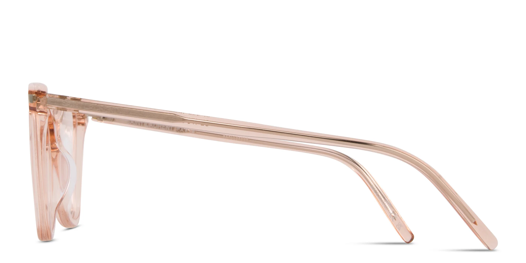 Shop SAINT LAURENT Cat-Eye Eyeglasses in Nude online.