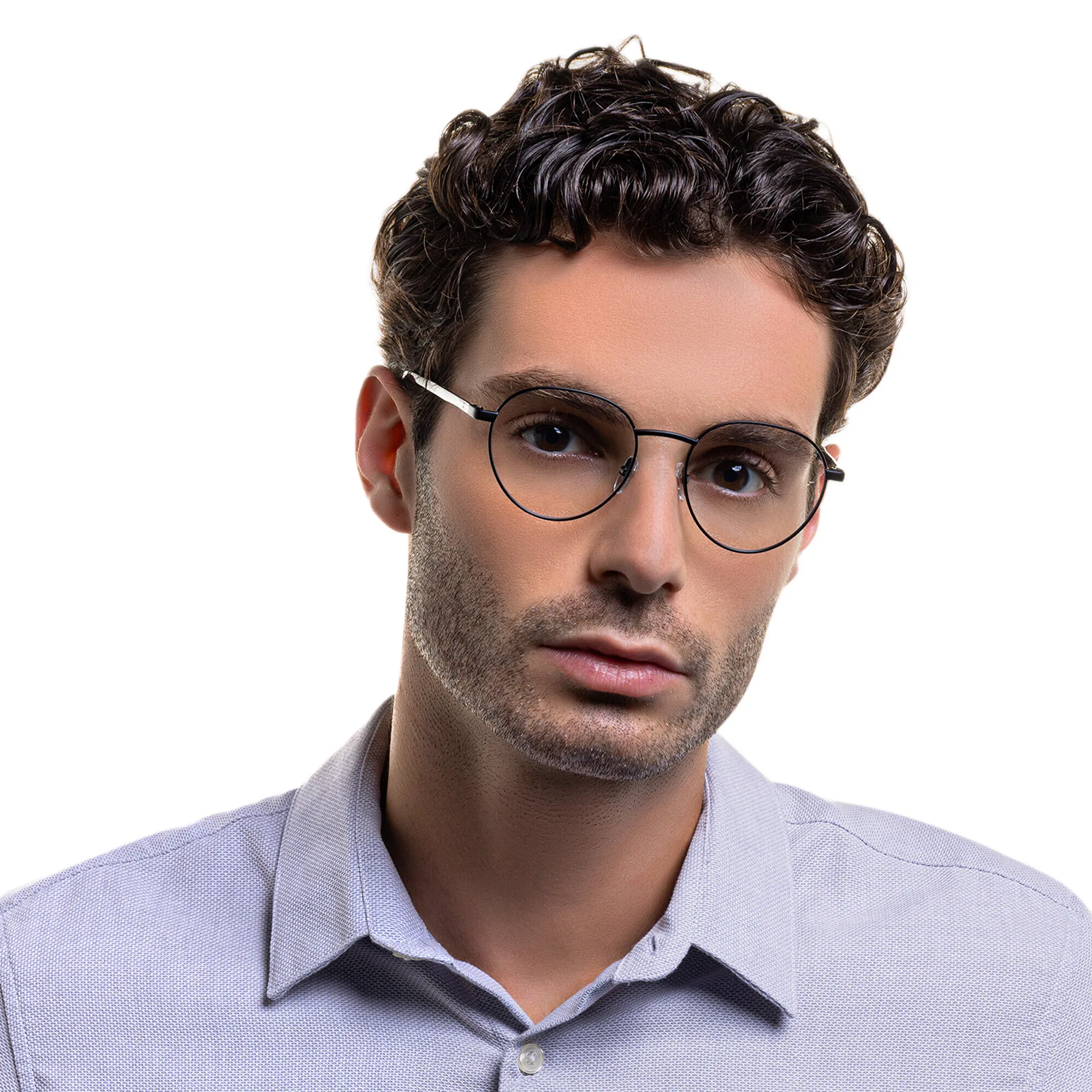 تسوق نظارات طبية دائرية EYE'M بلون أسود أونلاين.