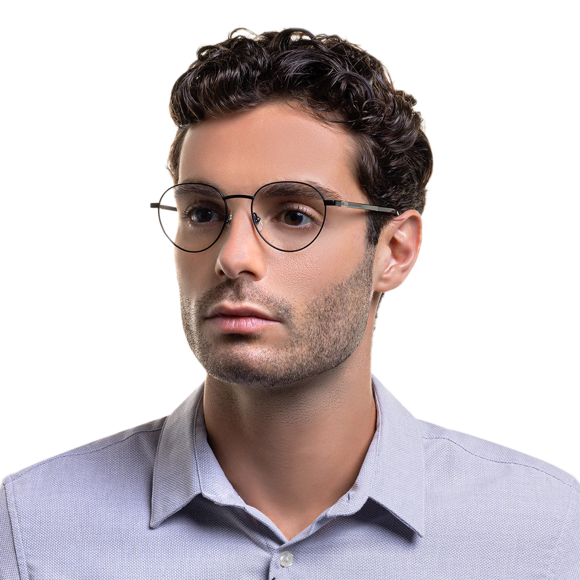 Shop EYE'M Round Eyeglasses in Black online.