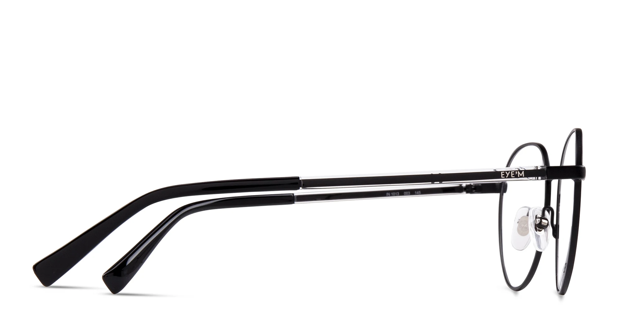 Shop EYE'M Round Eyeglasses in Black online.