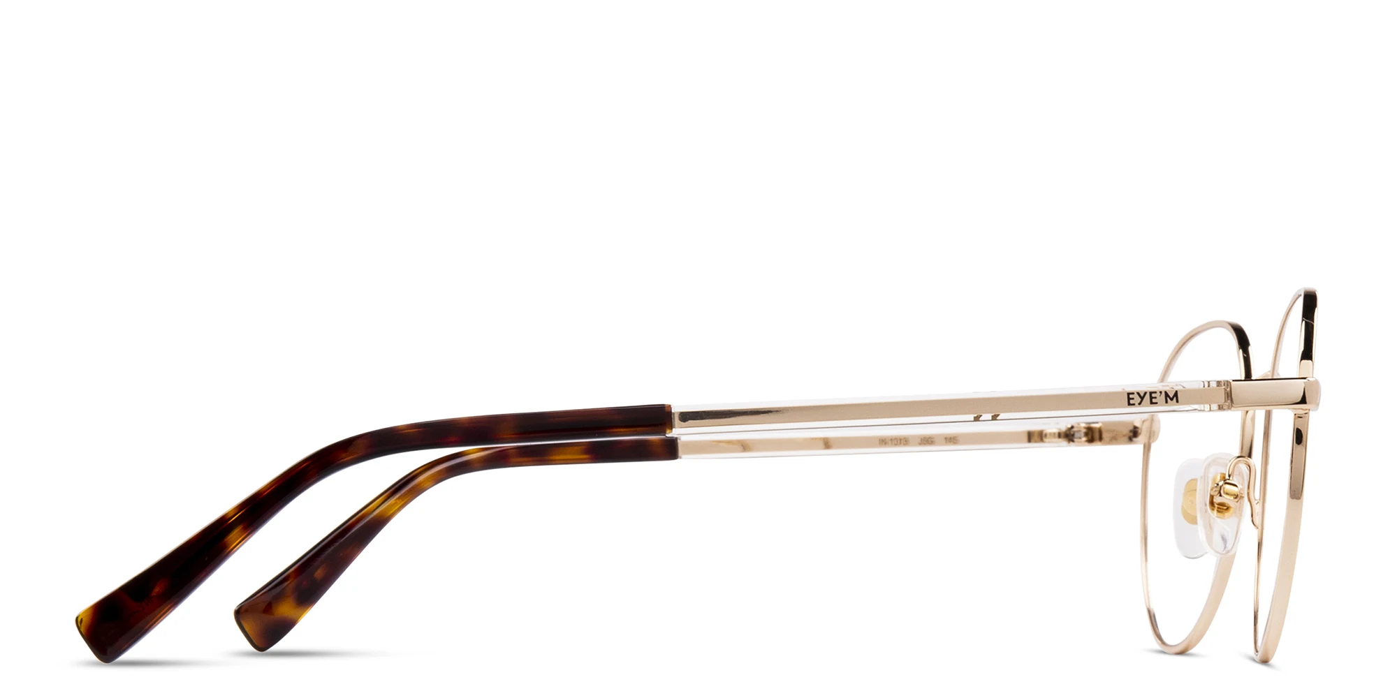 Shop EYE'M Round Eyeglasses in Gold online.